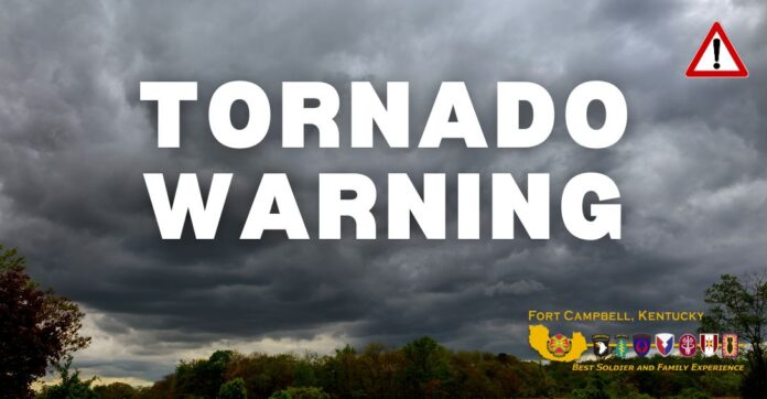 Fort Campbell under Tornado Warning