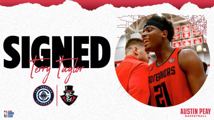 Terry Taylor Signs with Clippers for 2024 NBA Summer League. (APSU Sports Information)